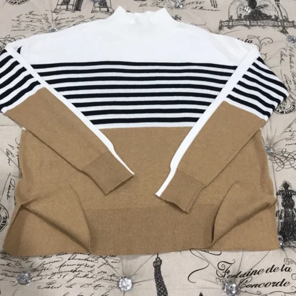 COURT & ROWE Stripe Colorblock Sweater - Picture 7 of 10